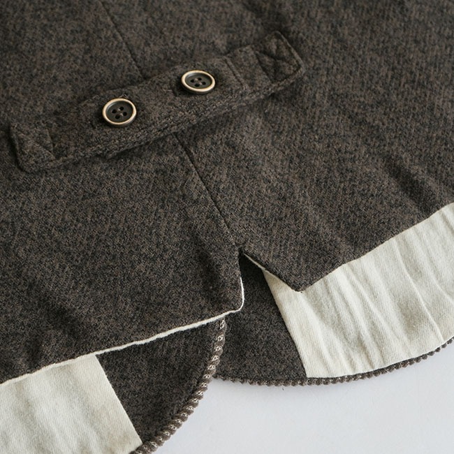 ★美品★ tumugu ツムグ　ドッキング　コーデュロイ　ベスト　つむぐ SALE 30%OFF】[TB23313] tumugu(ツムグ) ドッキングコーデュロイ