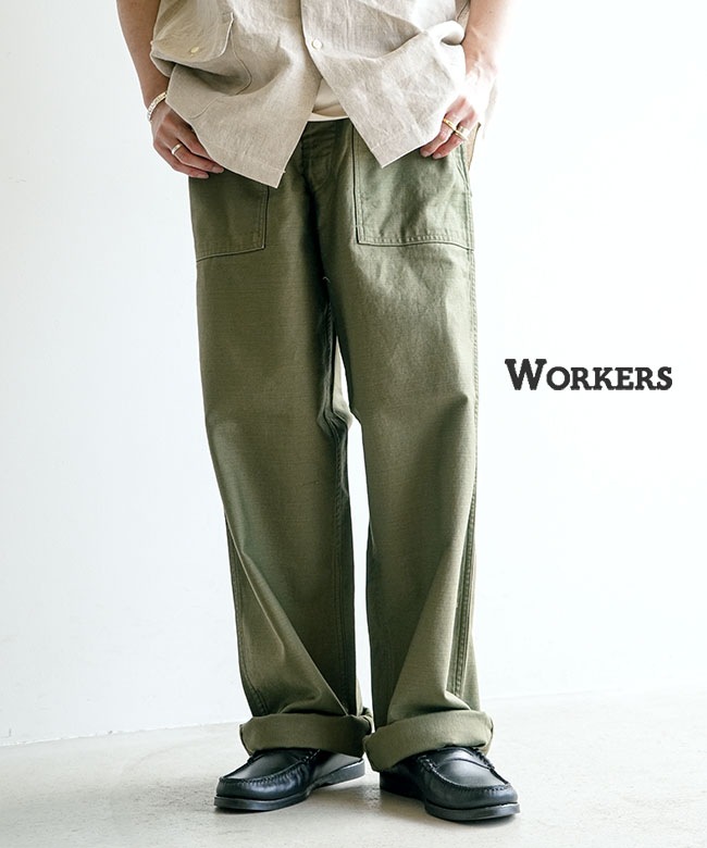 ワーカーズ ベイカーパンツ M WORKERS(ワーカーズ) BaKEr Pants, Trace MIL-838-D ベイカーパンツ
