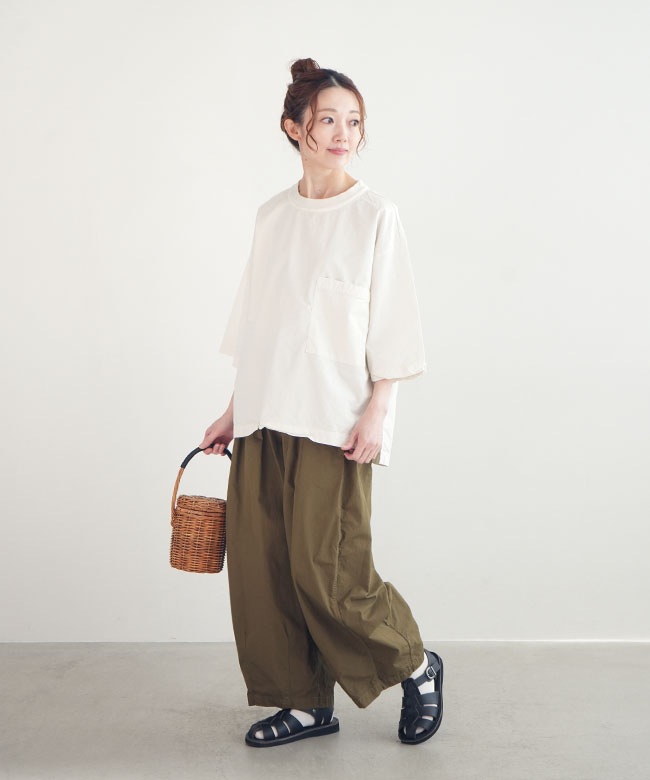 prit（プリット）| ボタニカルプリント 7分袖タックスリーブプルオーバー ボタニカルプリント七分袖プルオーバー / DAKS | ファッション通販