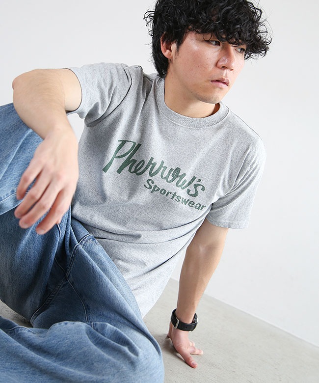 SALE 30%OFF】Pherrow's(フェローズ) 別注カラーあり 半袖プリントT