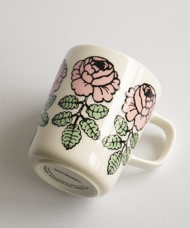 【未使用】レア　自由が丘限定　ヴィヒキルースmarimekko　3枚セット マリメッコ日本限定Vihkiruusuホームコレクション優しいカラーで