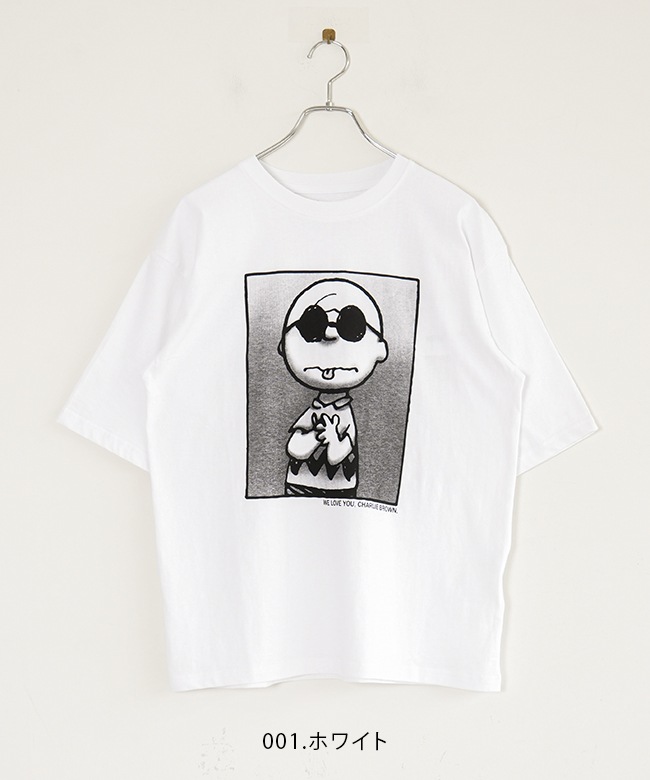 ✨新品✨ジョンブル PEANUTS CHARLIE BROWN SHADES T JT251C57]JOHNBULL(ジョンブル)PEANUTS Tシャツ CHARLIE BROWN