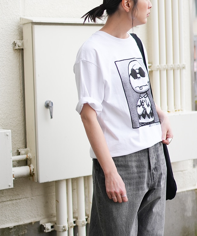 JT251C57]JOHNBULL(ジョンブル)PEANUTS Tシャツ CHARLIE BROWN