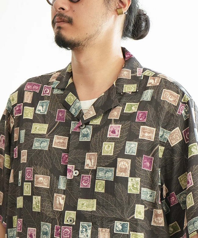 SALE 30%OFF】BRU NA BOINNE(ブルーナボイン) スタンプアロハ メンズ