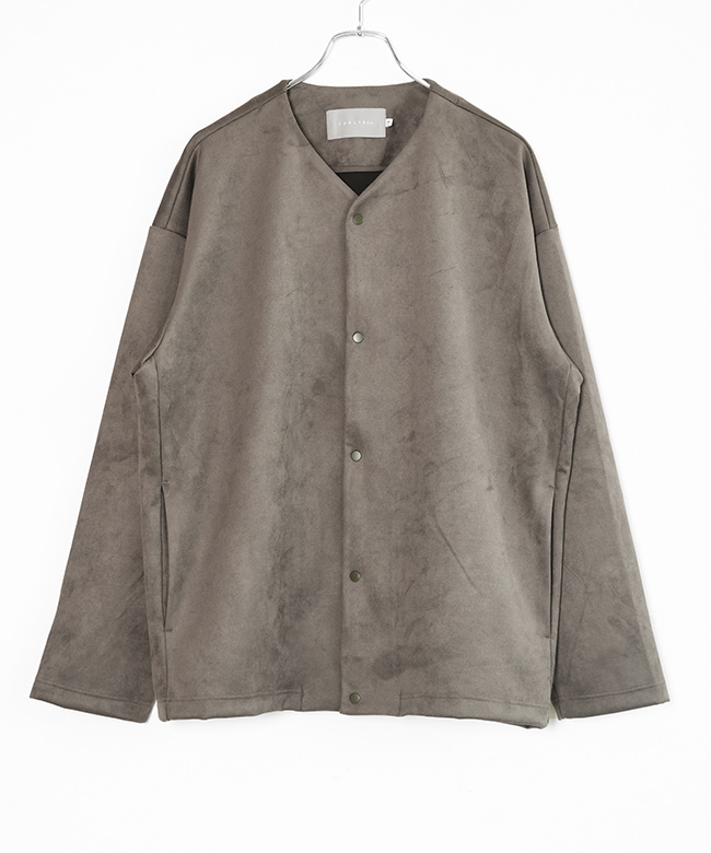 253-231012]Curly&Co.(カーリー) KNIT SUEDE SNAP BUTTON CARDIE