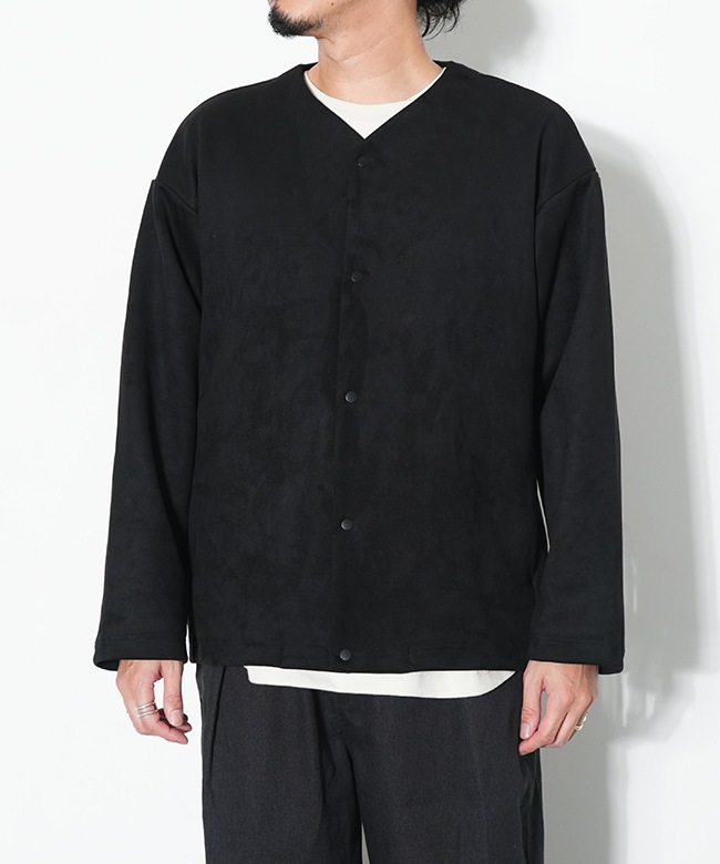SALE 50%OFF】Curly&Co.(カーリー) KNIT SUEDE SNAP BUTTON CARDIE