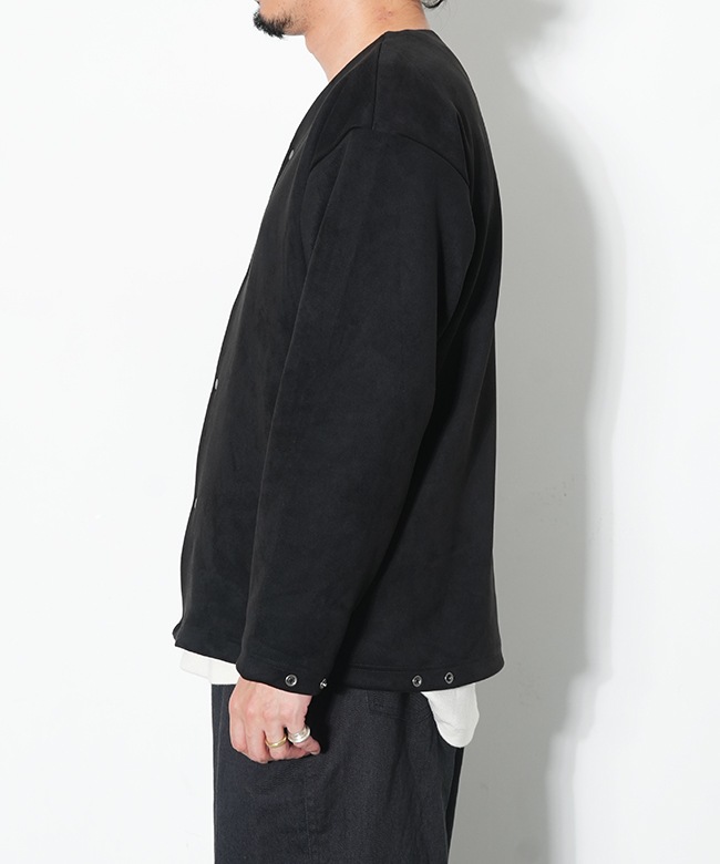 トップス CURLY&Co. KNIT SUEDE SNAP BUTTON CARDIE SALE 50%OFF】Curly&Co.(カーリー) KNIT SUEDE SNAP BUTTON CARDIE
