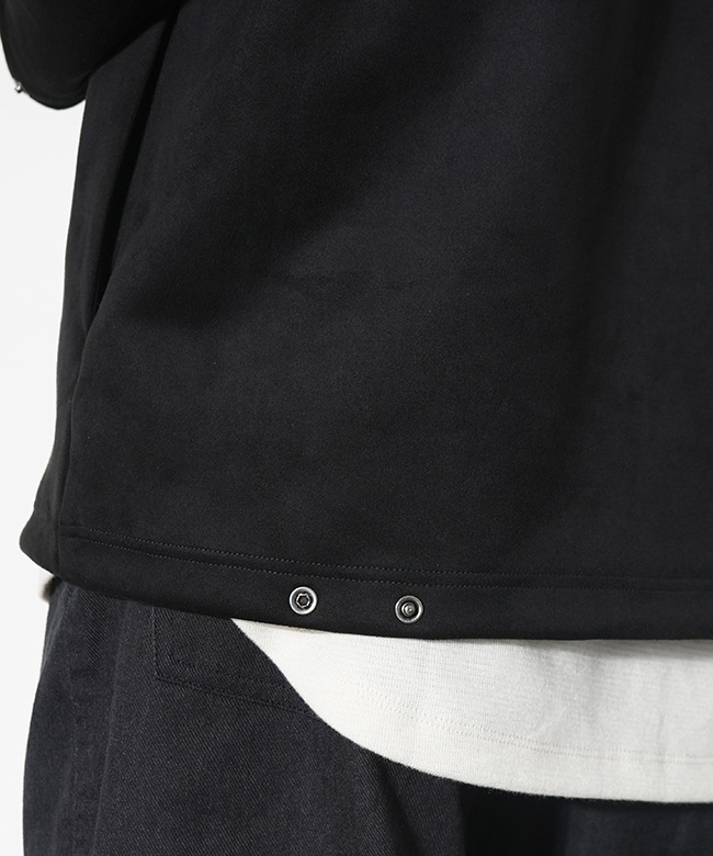 253-231012]Curly&Co.(カーリー) KNIT SUEDE SNAP BUTTON CARDIE