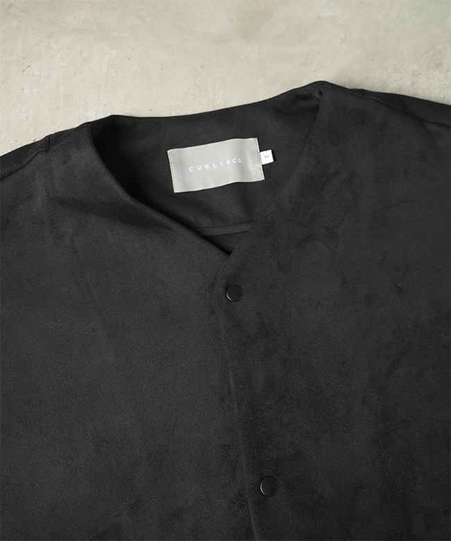 SALE 50%OFF】Curly&Co.(カーリー) KNIT SUEDE SNAP BUTTON CARDIE