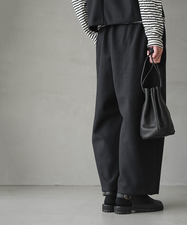 4-76974454]Midi Umi(ミディウミ) flannel touch easy pants