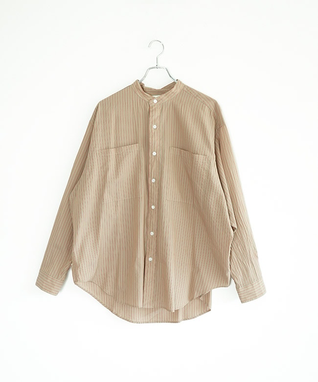 THE SHINZONE(ザ シンゾーン) STAND COLLAR DADDY SHIRT スタンド