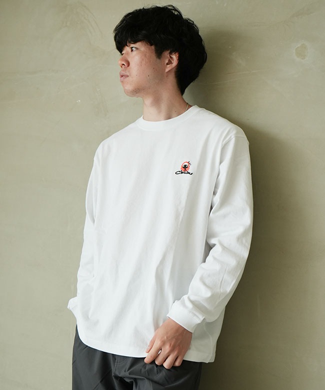 CHUMS(チャムス) Embroidery Brushed L/S T-Shirt エンブロイダリー