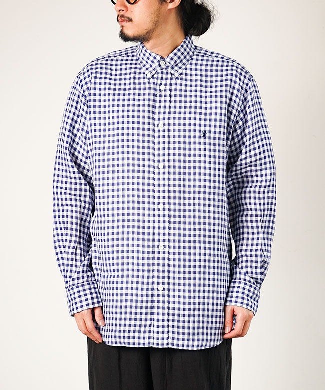 SALE 30%OFF】[GY-B0196LNP]Gymphlex(ジムフレックス) B.D.SHIRT L/S 