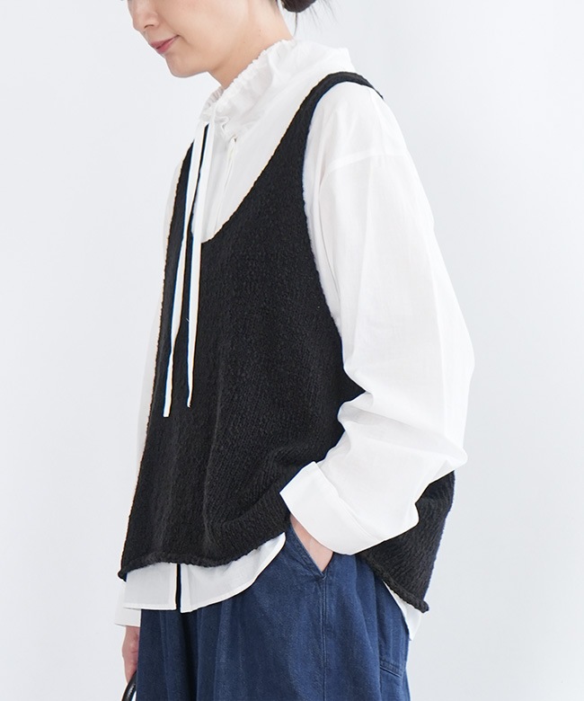 3-220118]mizuiro ind(ミズイロインド)リリーヤーンベスト