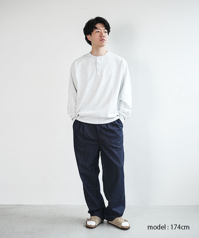 54005]Healthknit(ヘルスニット) Classic Sweat Henry L/S クラシック