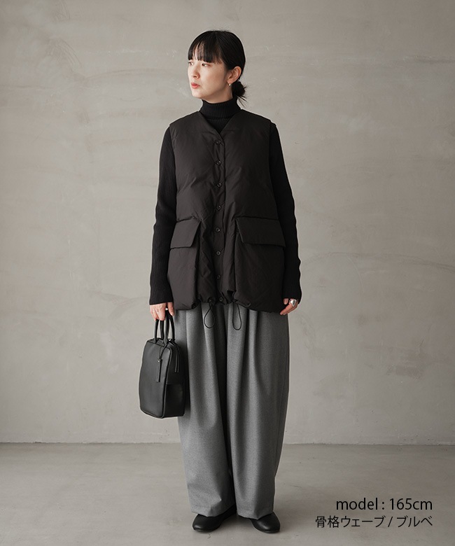 3-270066]mizuiro ind(ミズイロインド)ダウンベスト レディース