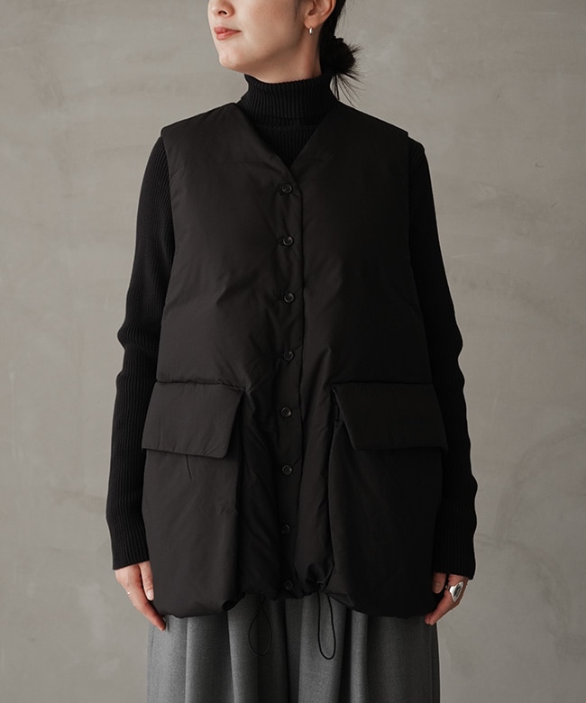 3-270066]mizuiro ind(ミズイロインド)ダウンベスト レディース