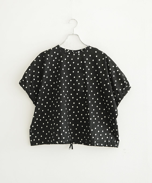 【新品】  BOWTE / バウト | 2024SS | GRITTER DOT BLOUSE プルオーバーブラウス | 0 | ブラック | レディース 新品】 BOWTE / バウト | 2024SS GRITTER DOT BLOUSE プルオーバー