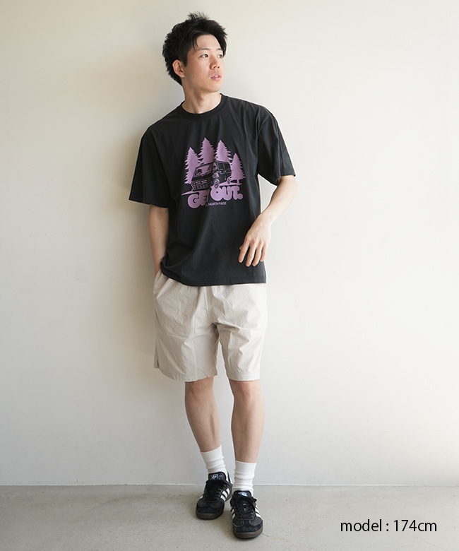 希少　ルイヴィトン 半袖Tシャツ　スエット　ブラック ショート丈　パドロック ◇THE NORTH FACE(ザ・ノース・フェイス) S/S Get Out Tee ショート