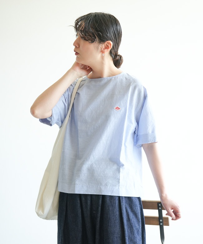 ◇DANTON(ダントン) PULLOVER SHIRT プルオーバーシャツ レディース