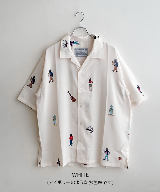 modem design/FUN(モデムデザイン/ファン) GRAPHIC OJI ALOHA SHIRT