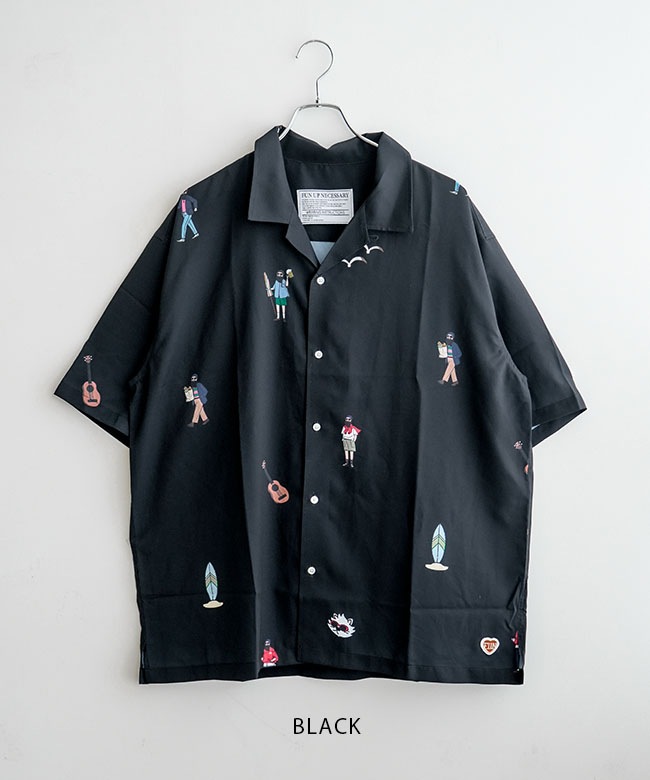 modem design/FUN(モデムデザイン/ファン) GRAPHIC OJI ALOHA SHIRT