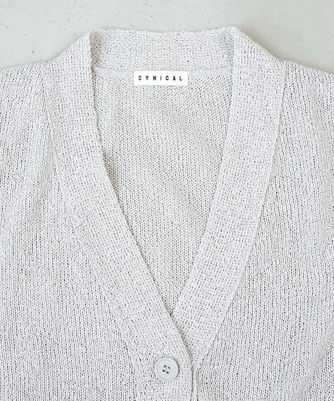 SALE 40%OFF】CYNICAL(シニカル)TUMUGIカーディガン 和紙 サマーニット