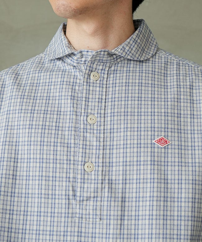 ◇DANTON(ダントン) ROUND COLLAR P.O SHIRT ラウンドカラープル