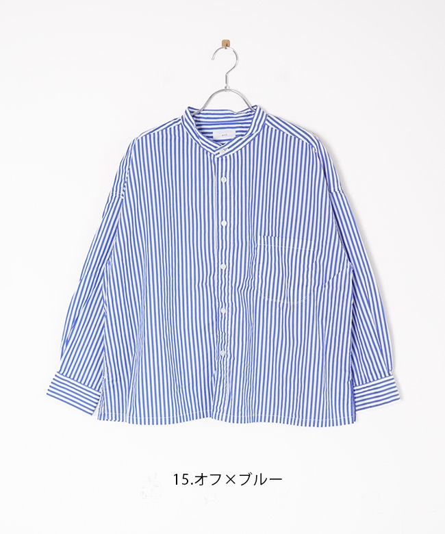 prit(プリット) スタンドカラービッグシャツ レディース トップス