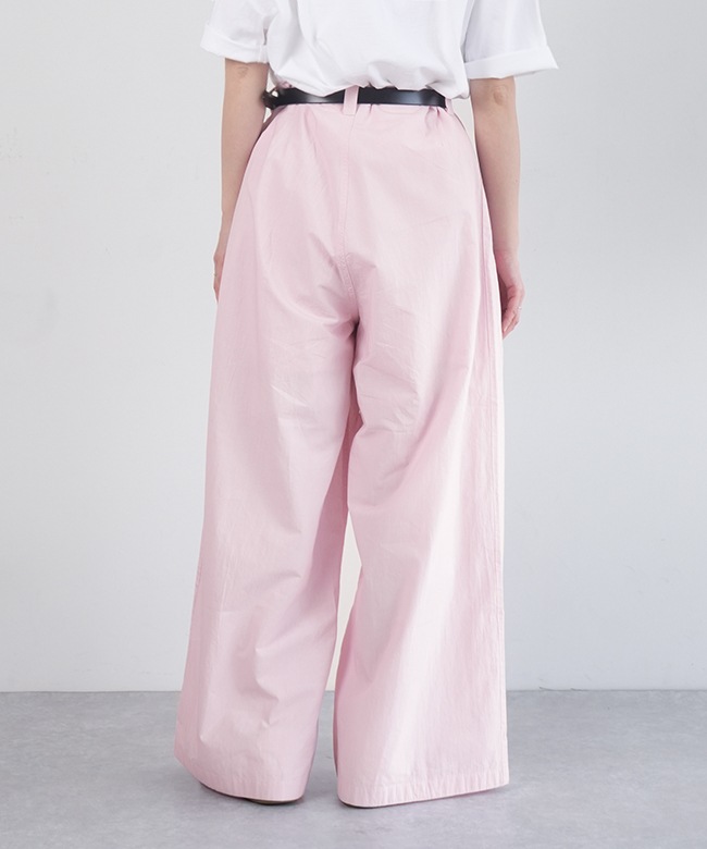 25ss☆メヤメ☆PIN STRIPE SIDE LINE WIDE PANTS PIN STRIPE