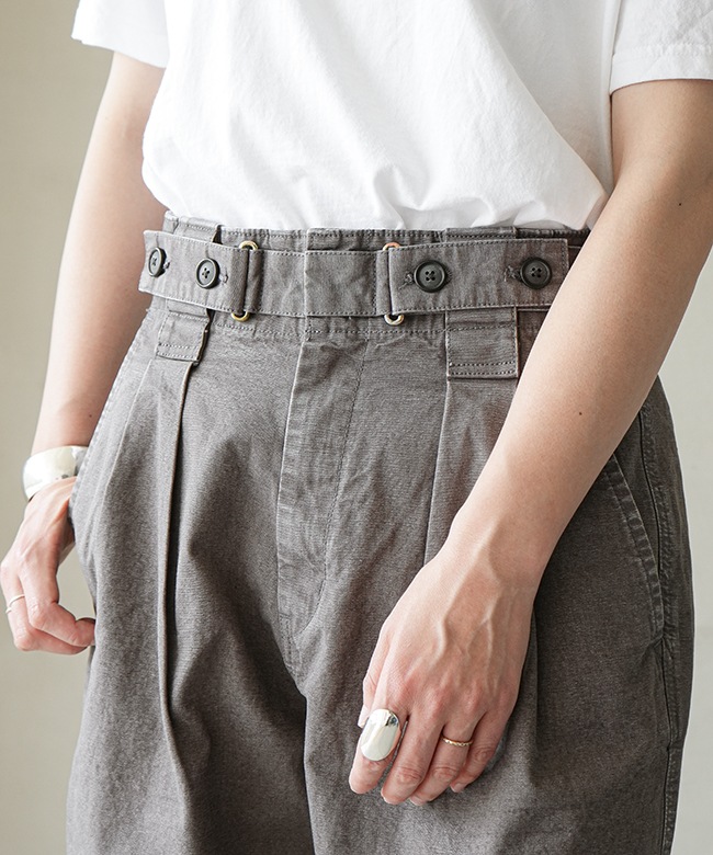 25MMSPA04]THE SHINZONE(ザ シンゾーン) GARMENT DYE TAPERED PANTS