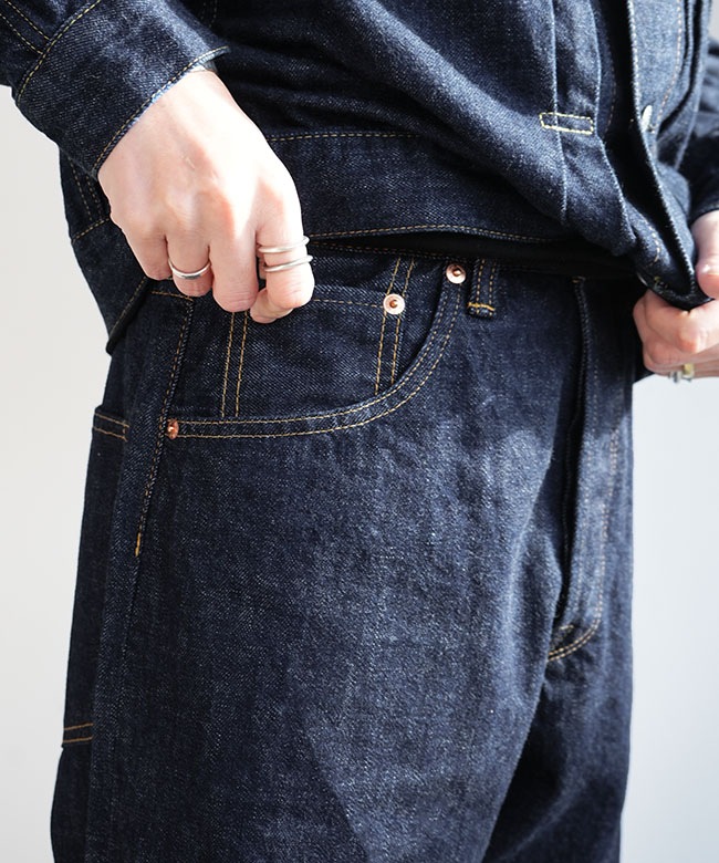 5726-81515]Scye/SCYE BASICS(サイ/サイベーシックス) Selvedge Denim