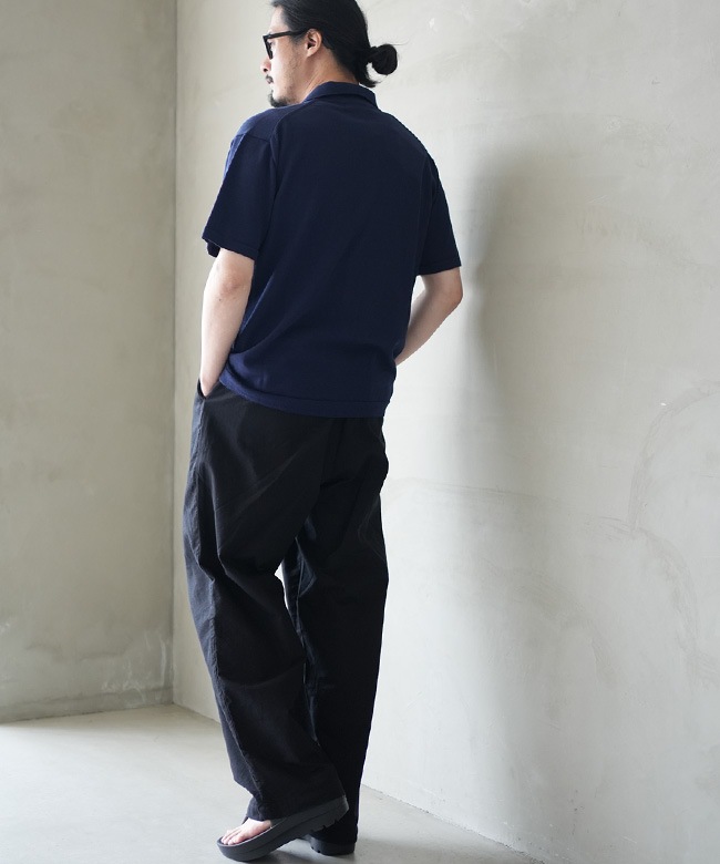 MOONCASTLE(ムーンキャッスル) Ice Cotton Open Collar Shirt アイス