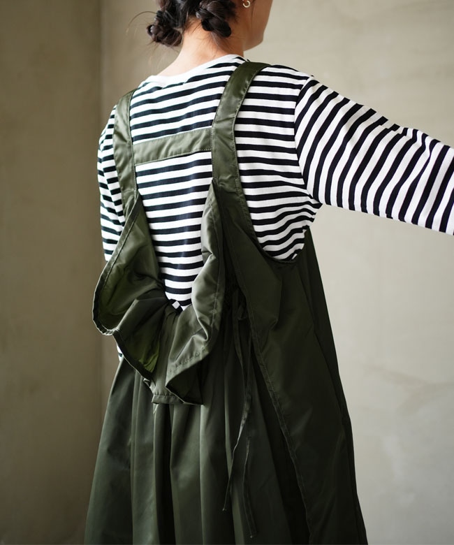 Rhodolirion(ロドリリオン) Jumper Dress - Military Twill ジャンパー