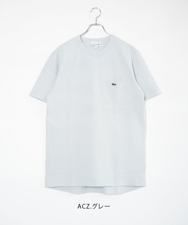 LACOSTE(ラコステ)鹿の子地ポケット半袖Tシャツ [TH4921-99
