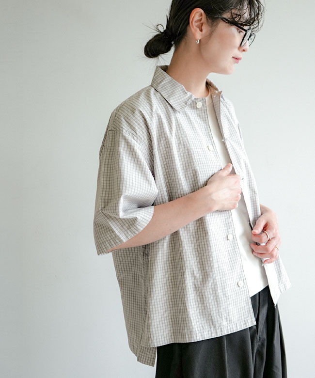 ◇DANTON(ダントン) HALF SLEEVE SHIRT ハーフスリーブシャツ