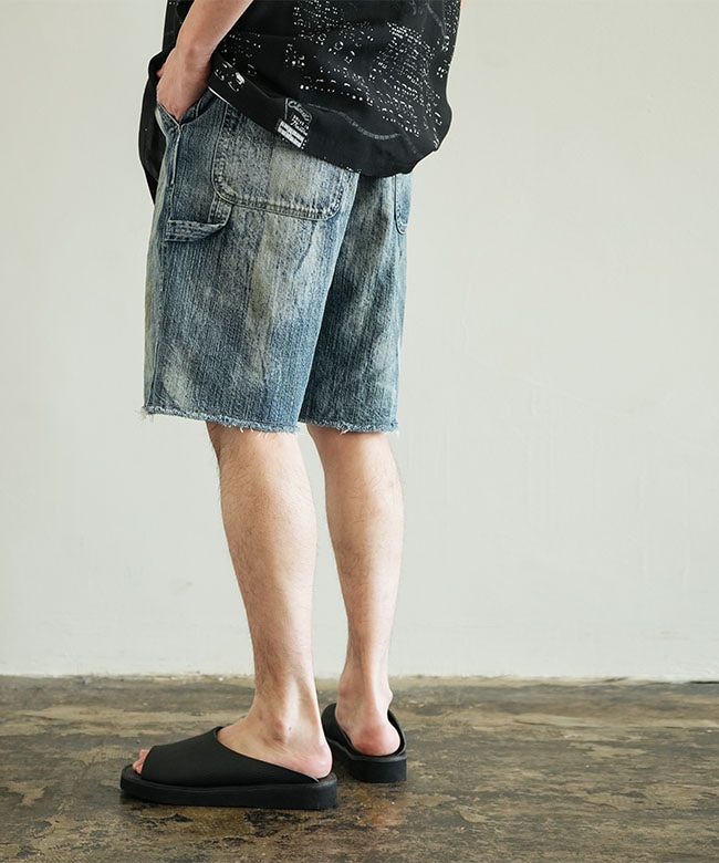 ポータークラシック　ディズニー　ショーツ SASHIKO STRIPE SHORTS（サシコ ストライプ ショーツ）| PORTER