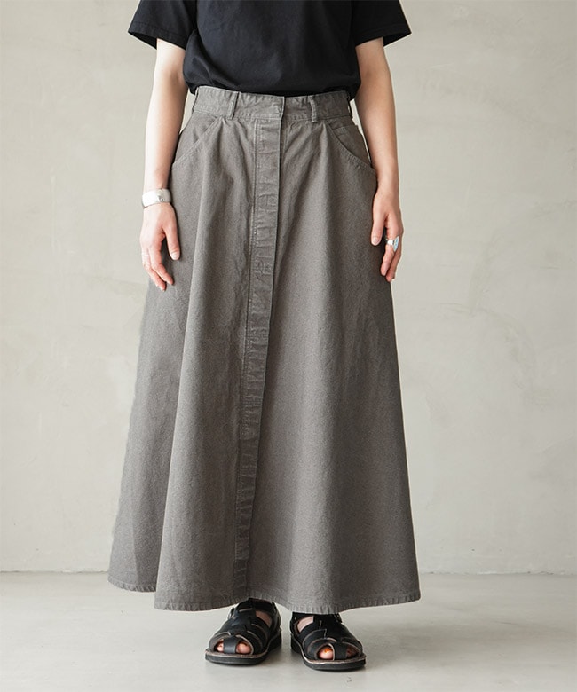 ダークグレー フレアスカート Lisa スカート - セレクトショップLisa