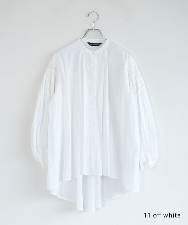 mizuiro ind（ミズイロインド）pin tucked puff slv 3-230043-01.jpg?v=1723113680