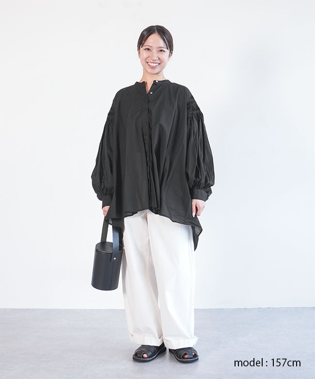 mizuiro ind（ミズイロインド）pin tucked puff slv 楽天市場】mizuiro ind (ミズイロインド)pin tuck puff slv