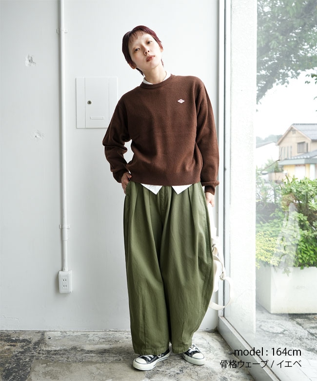 ◇DANTON(ダントン) LMW CREW NEC P.O L/S ラムウールクルーネックプル
