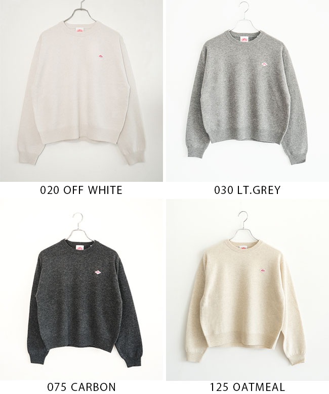 ◇DANTON(ダントン) LMW CREW NEC P.O L/S ラムウールクルーネックプル
