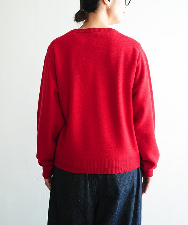 ◇[DT-D0027LMW]DANTON(ダントン) LMW CREW NEC P.O L/S ラムウール