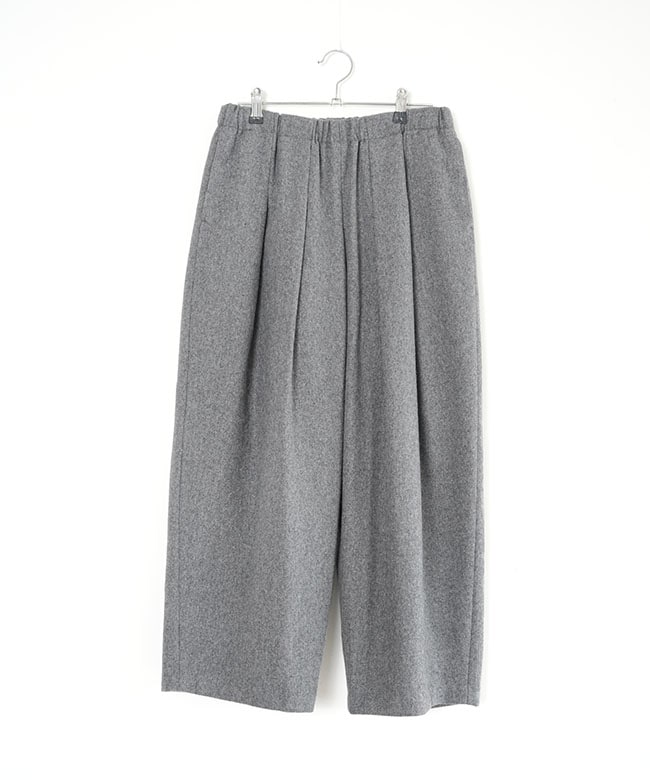 4-260068]mizuiro ind(ミズイロインド) タックワイドパンツ レディース