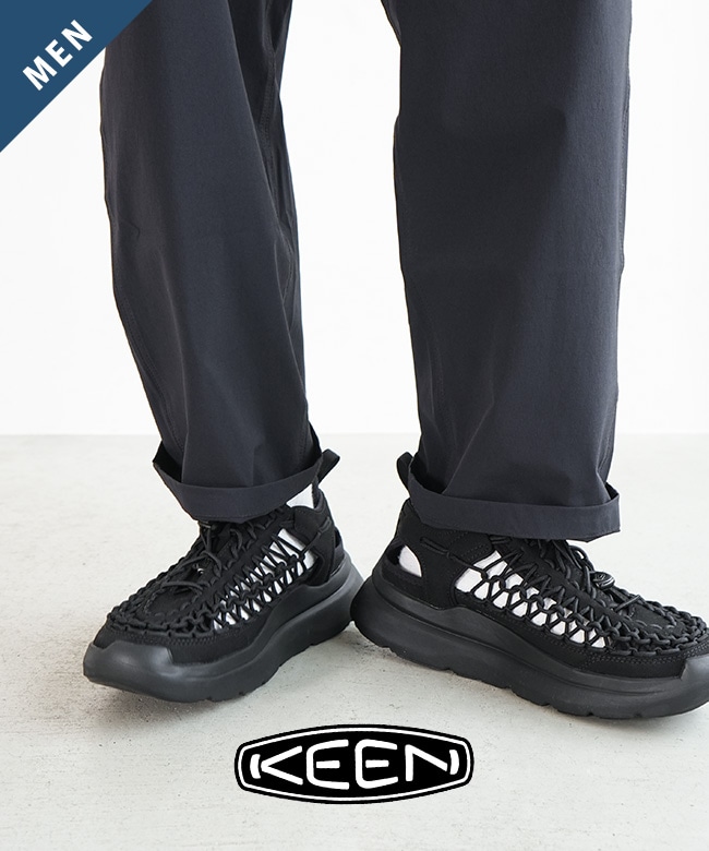 GOOD 　keen キーン　試着のみ　ユニーク　wk ブラック メンズ ユニーク ダブルケー | Black/Black | KEEN公式オンラインストア