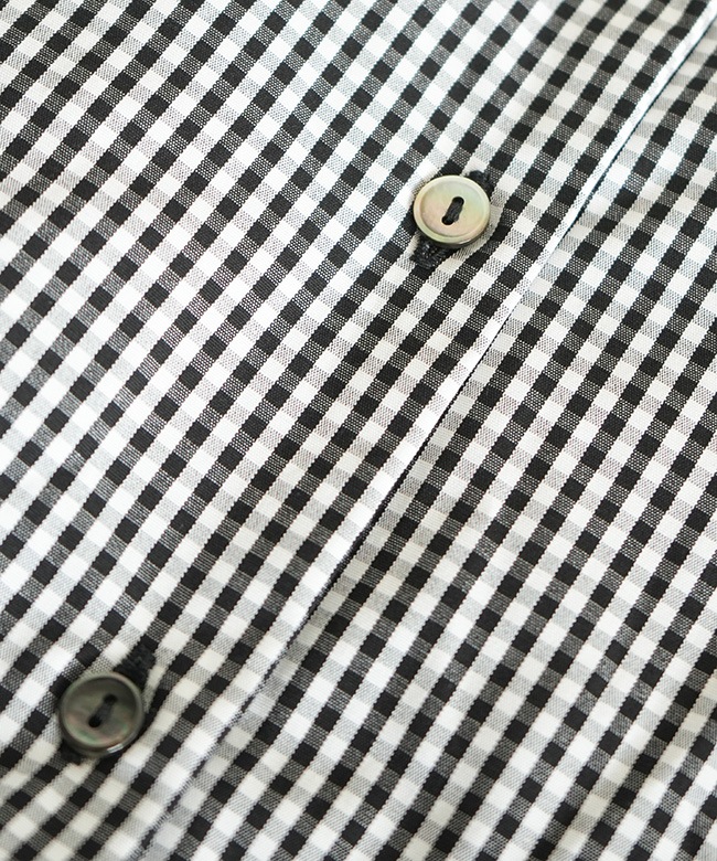 mizuiro ind(ミズイロインド)stripe half slv ballon shirt ストライプ