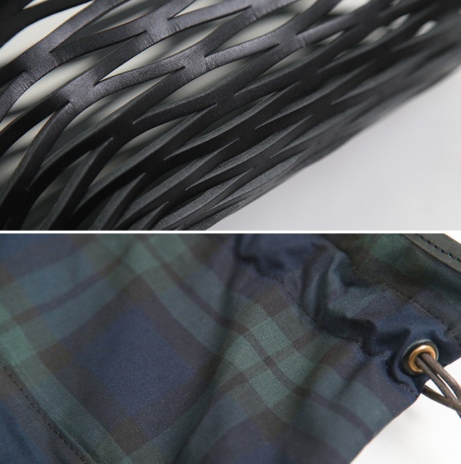 保存袋付き】CLEDRAN(クレドラン)CLE PURSE MESH TOTE/レザーメッシュ