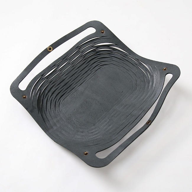 保存袋付き】CLEDRAN(クレドラン)CLE PURSE MESH TOTE/レザーメッシュ