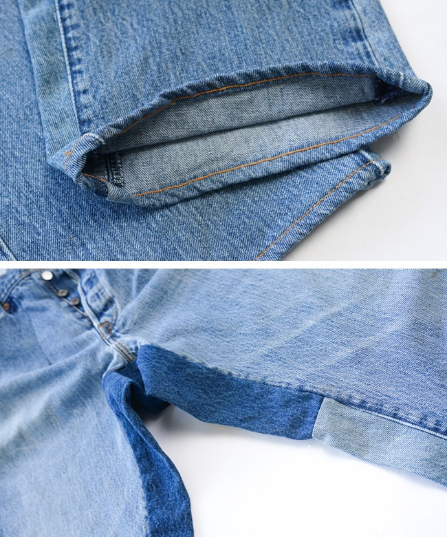 sunny side up(サニーサイドアップ) RE WIDE DENIM PT(リメイクワイド