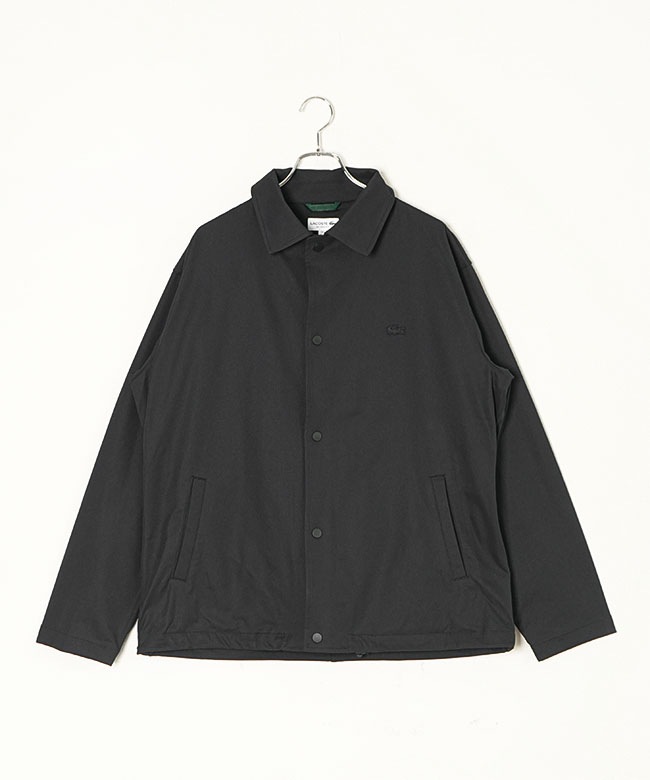 LACOSTE ブラック ジャンパー Lサイズ LACOSTE(ラコステ) ポリエステルピーチコーチジャケット メンズ